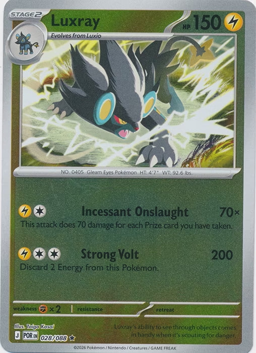 Perfect Order Luxray #028 reverse holo